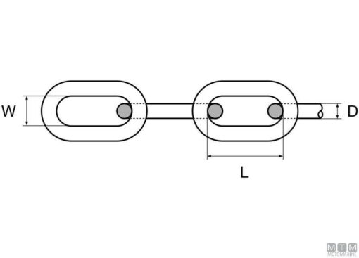 Lange Schakel Gegalvaniseerde Stalen Ketting 30-105mm x 50mt - Afbeelding 5