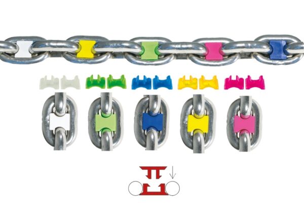Kit 50 Multicolor Kettingmarkers 12mm
