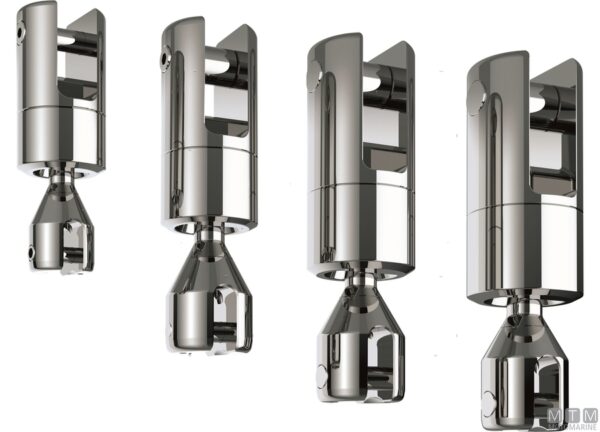 Rvs draaibare haak Olympic voor 10-13mm ketting
