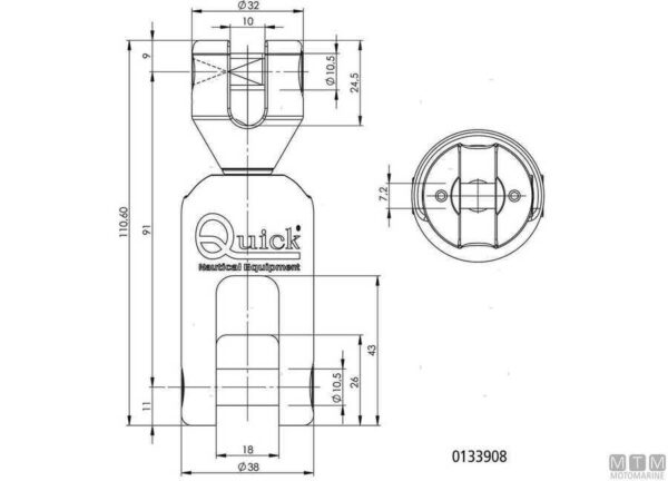 Anker Wartel Olympisch voor 12-14mm Ketting - Afbeelding 2