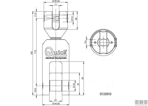 Anker Wartel Olympisch voor 12-14mm Ketting - Afbeelding 3