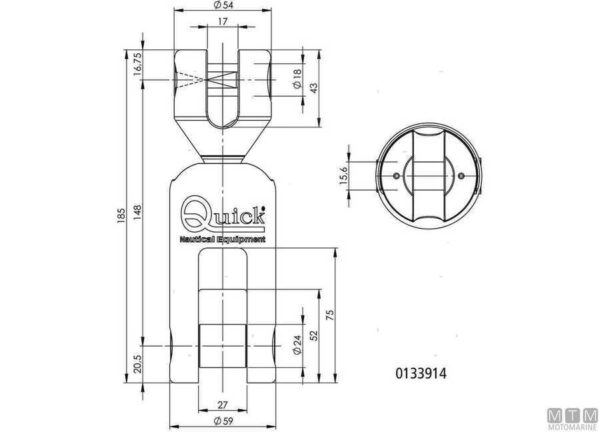 Anker Wartel Olympisch voor 12-14mm Ketting - Afbeelding 5