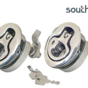 Southco Roestvrijstalen Flush Pull Lock M1-25 met sleutel