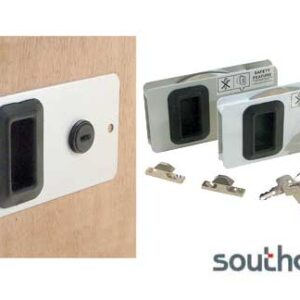 Mobella Flush Entry Deurslot 63x114mm Anodized