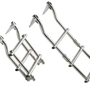 Platte montage opvouwbare ladders 3 treden 24 x H82cm