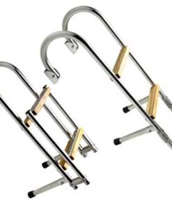 Opvouwbare Ladder 3 Houten Treden met Leuning 23 x H67cm