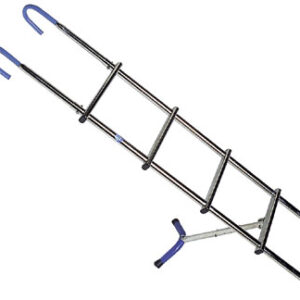Roestvrijstalen boegladder 4 treden 24.5 x H110cm