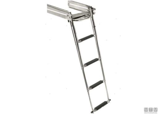 Rvs Ladder 4 Treden H115cm met Slider