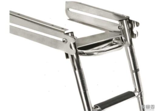 Rvs Ladder 4 Treden H115cm met Slider - Afbeelding 2