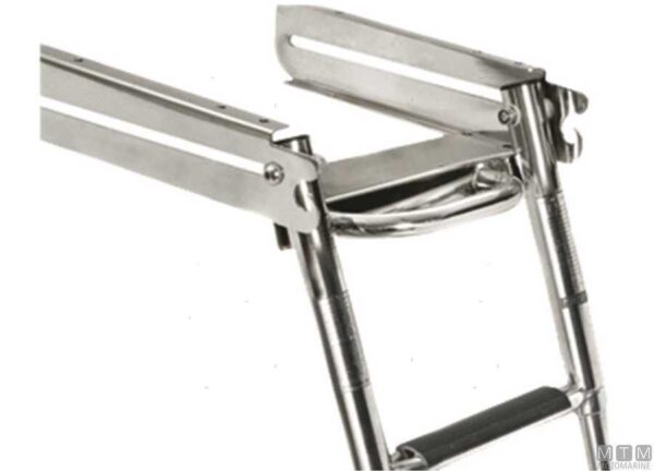 Rvs Ladder 4 Treden H88cm met Slider - Afbeelding 2