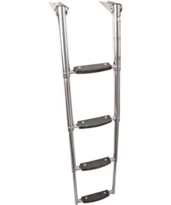 Telescopische en Opvouwbare Ladder 4 treden voor Platform 25 x H115cm