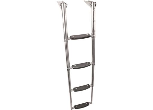 Telescopische en Opvouwbare Ladder 4 treden voor Platform 25 x H115cm