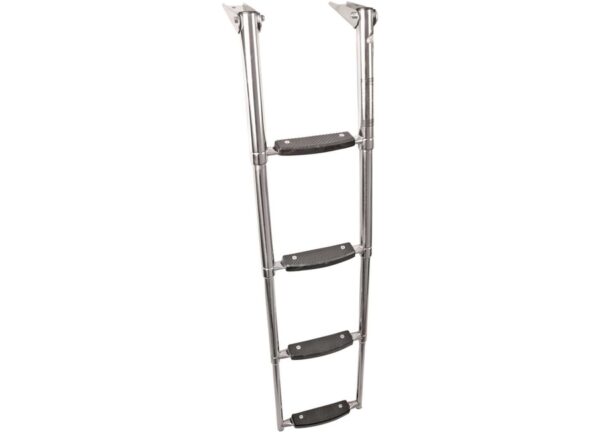 Telescopische en Opvouwbare Ladder 4 treden voor Platform 25 x H115cm