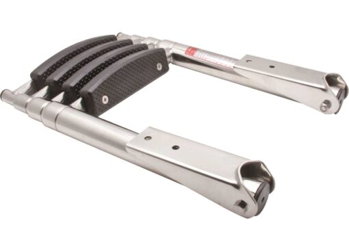 Telescopische en Opvouwbare Ladder 4 treden voor Platform 25 x H115cm - Afbeelding 2