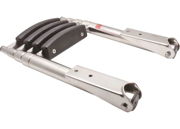 Telescopische en Opvouwbare Ladder 4 treden voor Platform 25 x H115cm - Afbeelding 2