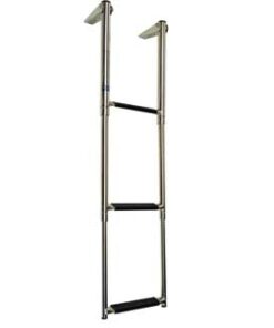 Roestvrijstalen Telescopische Ladders 3 treden 20 x H88cm