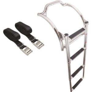 Gebogen ladders 4 treden voor opblaasbare boten