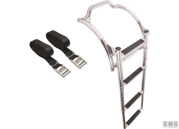Gebogen ladders 4 treden voor opblaasbare boten