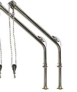 Davits Doorvoer Deck Mount Paar D40 H180cm 120kg