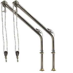 Davits Doorvoer Deck Mount Paar D40 H180cm 120kg
