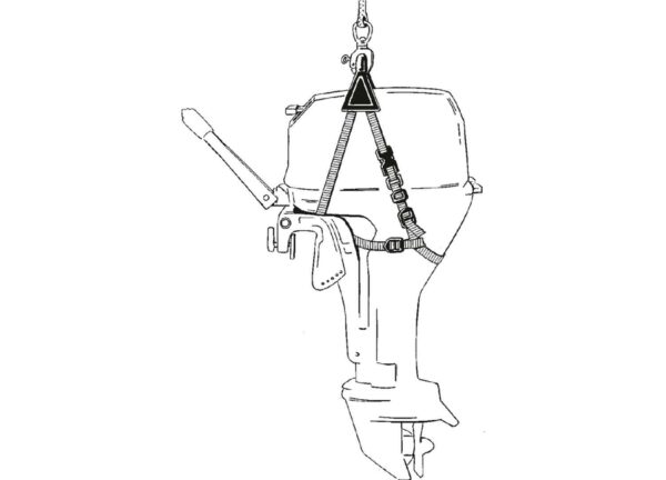 Buitenboord Caddy Harnas max 75kg - Afbeelding 2
