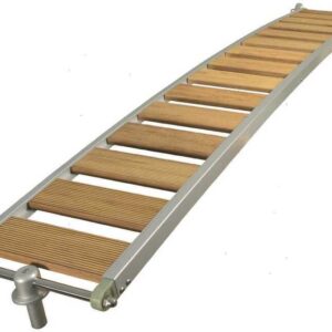 Looppad in Aluminium en Hout 200 x 31cm