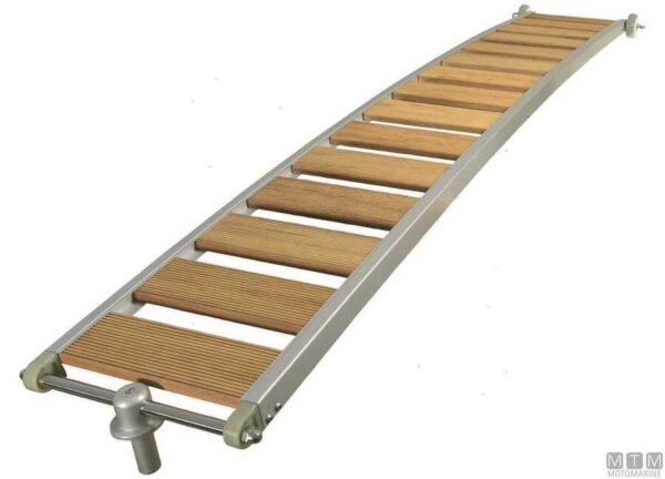 Looppad in Aluminium en Hout 200 x 31cm