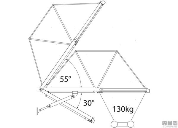 Hydraulische loopbrug Smeraldo 270 x 43cm 12v - Afbeelding 9