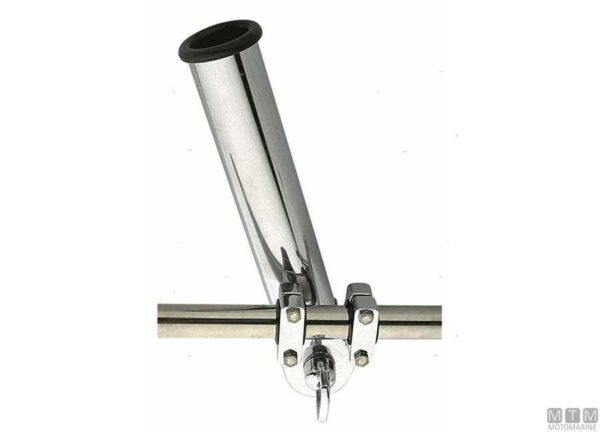 Verchroomde hengelhouder voor buis 40mm - Afbeelding 3
