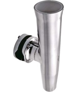 RVS vishengelhouder Met Klem voor buis 38-50mm H265mm D42mm