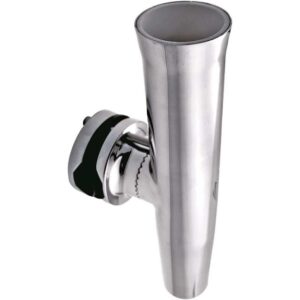 RVS vishengelhouder Met Klem voor buis 38-50mm H265mm D42mm