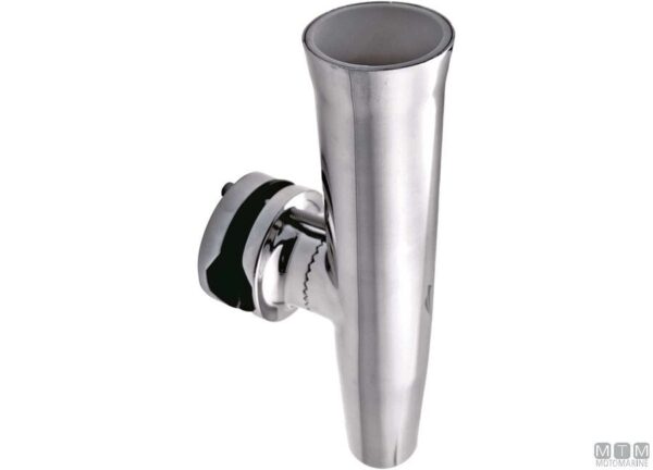RVS vishengelhouder Met Klem voor buis 38-50mm H265mm D42mm