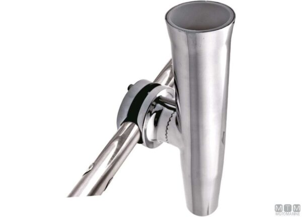 RVS vishengelhouder Met Klem voor buis 38-50mm H265mm D42mm - Afbeelding 2