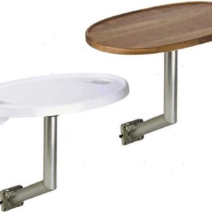 Garelick Teak Tafel 46 x 76cm Met Aluminium voetstuk