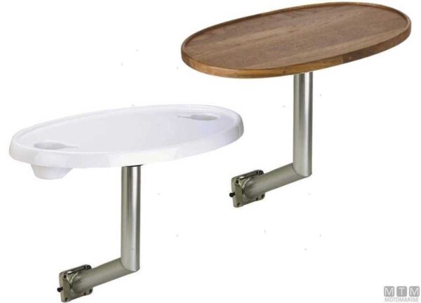 Garelick Teak Tafel 46 x 76cm Met Aluminium voetstuk