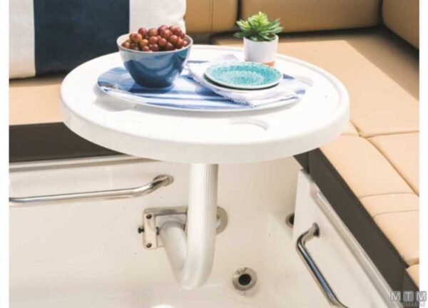 Garelick Teak Tafel 46 x 76cm Met Aluminium voetstuk - Afbeelding 3