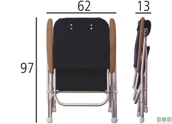 Opvouwbare stoel Marathon r120 Blauw - Afbeelding 5