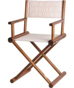 Teakhouten Vouwstoel MB Wit 52 x 48 x H90cm