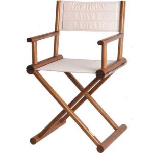 Teakhouten Vouwstoel MB Wit 52 x 48 x H90cm