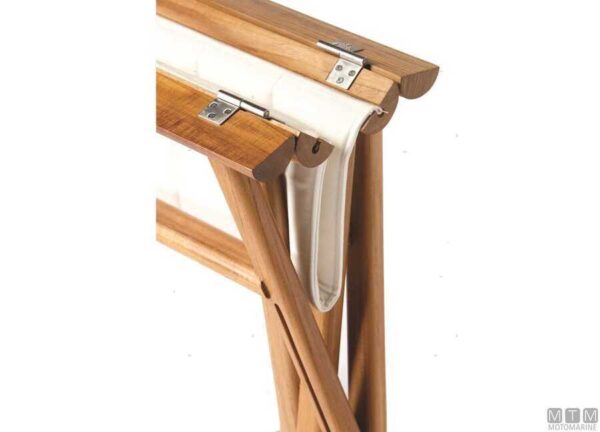 Teakhouten Stoel Grijs MB 52 x 48 x H90cm - Afbeelding 4