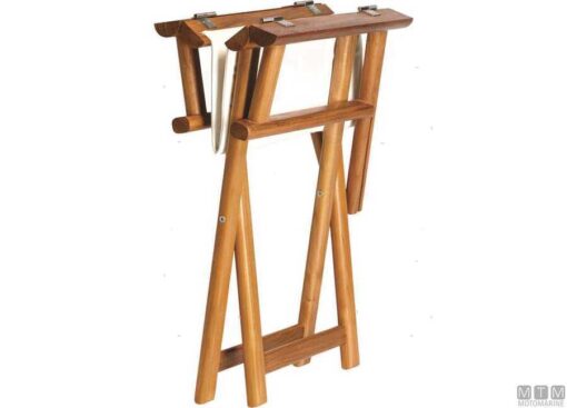 Teakhouten klapstoel MB Turqoise 52 x 48 x H90cm - Afbeelding 2