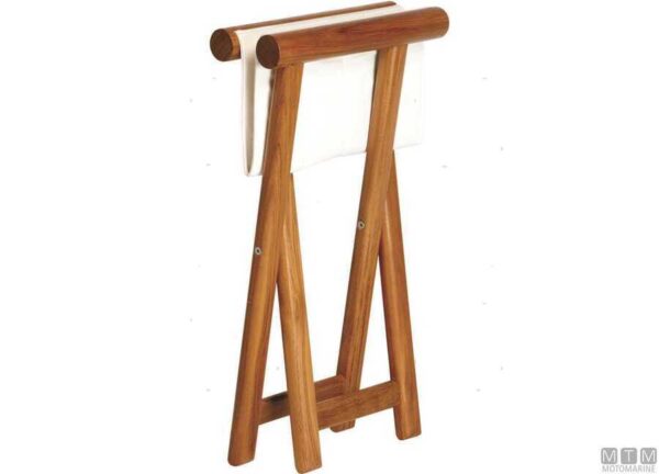 Teakhouten Kruk Turquoise MB 45 x 36 x H46 - Afbeelding 3