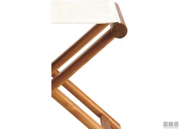 Teak Kruk Zwart MB 45 x 36 x H46 - Afbeelding 8