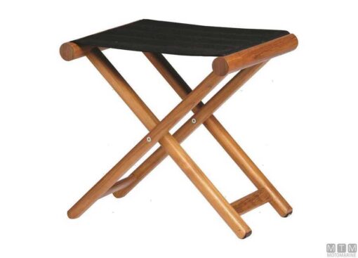 Teak kruk Grijs MB 45 x 36 x H46 - Afbeelding 5