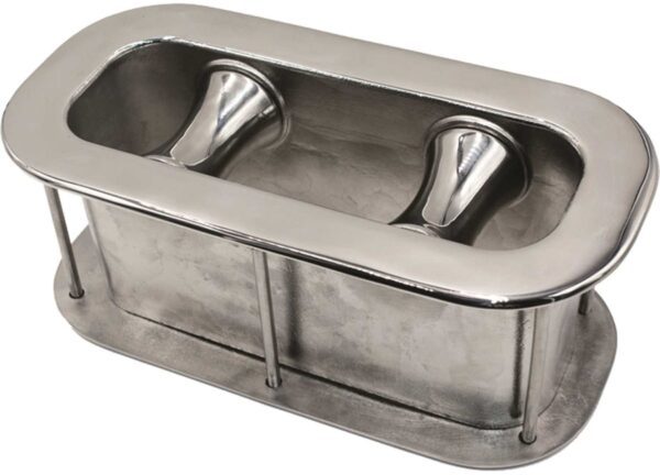 RVS Fairlead Met Rollers 340 x 160mm - Afbeelding 2