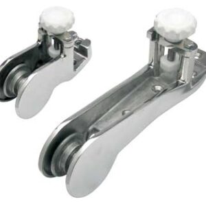 Boegroller met Lock 335mm Roestvrij staal