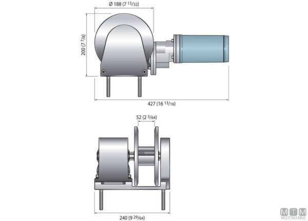 Capstan Quick THG 1000W 24v - Afbeelding 3