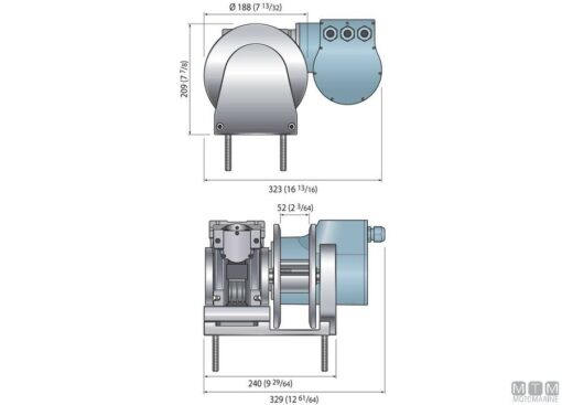 Capstan Quick THG 1000W 24v - Afbeelding 2