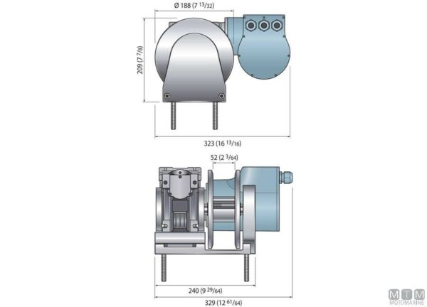 Capstan Quick THG 1000W 24v - Afbeelding 2