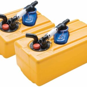 Afvalwatertank met 12V Jabsco pomp (Model Standaard 53lt)